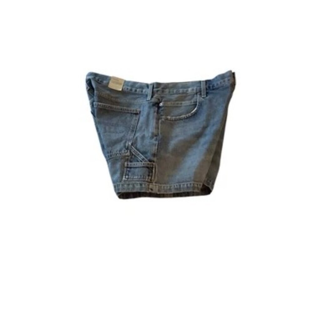 Agolde Light Blue Denim Carpenter Shorts - Picture 9 of 12